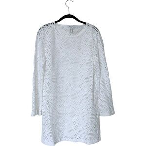 Haute Hippie | Ivory Crochet Swim Cover Dress | M